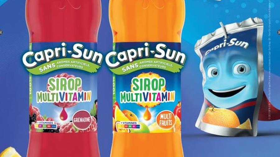 CAPRI-SUN SE LANCE SUR LA CATÉGORIE SIROP AVEC UNE GAMME ENRICHIE EN VITAMINES!