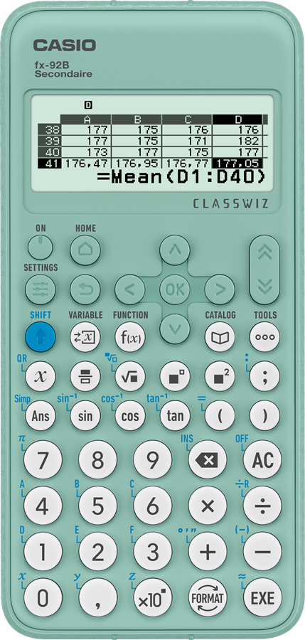 Wetenschappelijke rekenmachine fx-92B Secondaire
