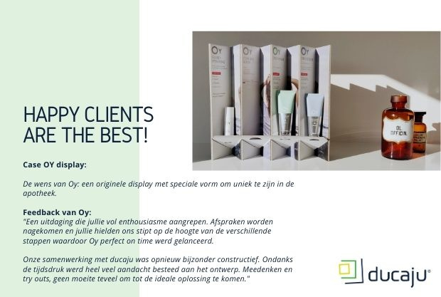 "Klanten vertellen: de samenwerking met ducaju was opnieuw bijzonder constructief."