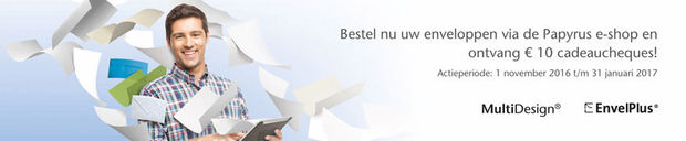 Vergeet uw Papyrus-cadeaucheques niet!