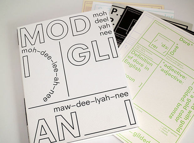 MOH-DEE-LYAH-NEE -- Brochure d'inspiration A4 Modigliani