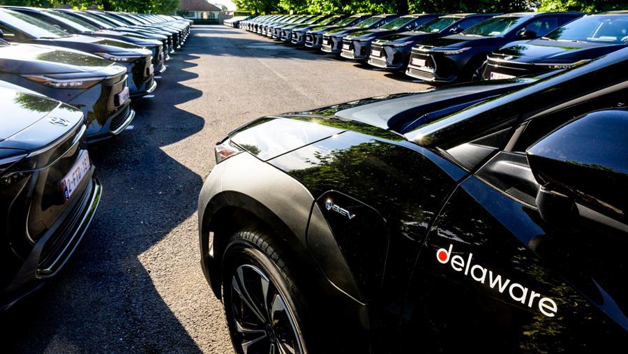 Delaware accueille 111 nouvelles recrues avec une Toyota électrique