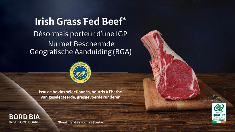 Bœuf irlandais nourri à l'herbe avec IGP