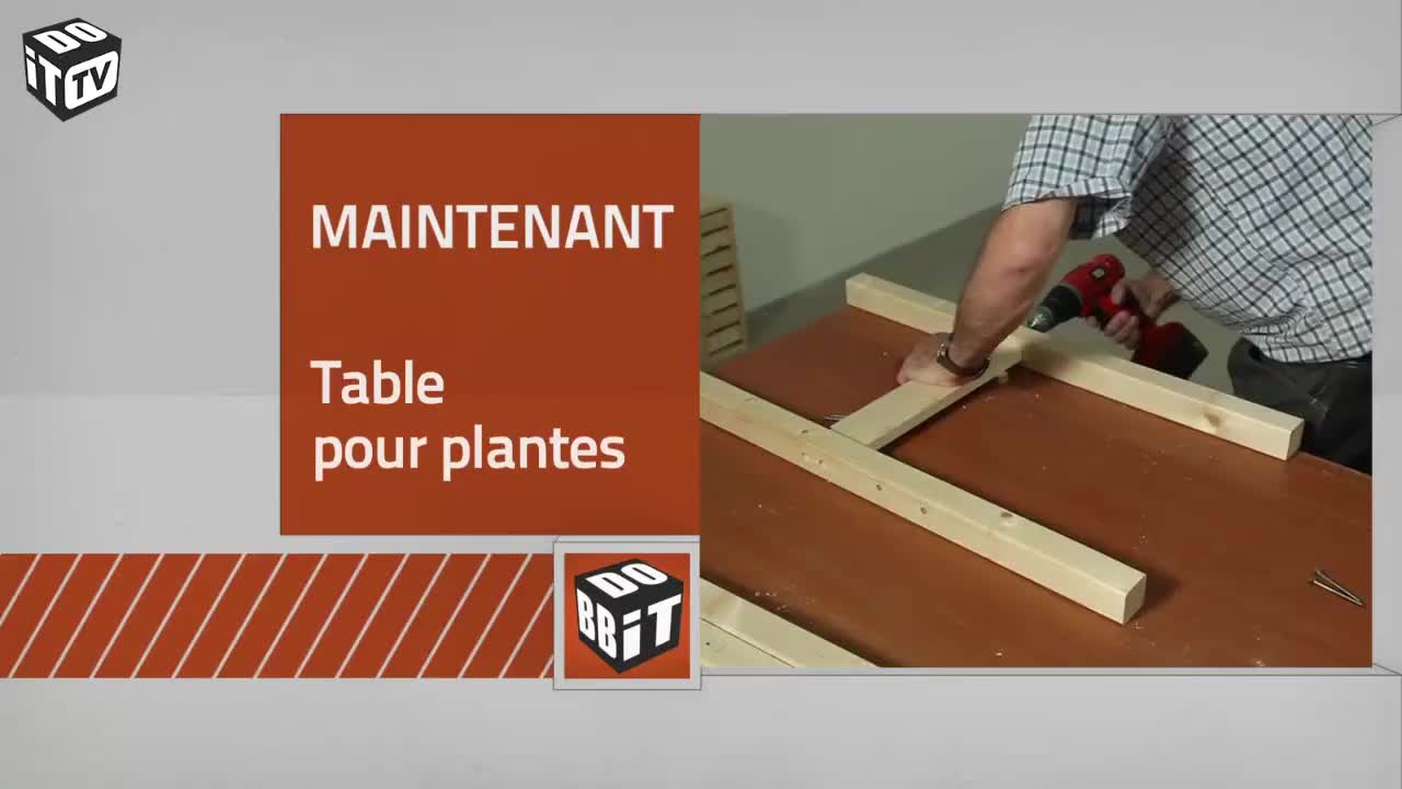 Comment fabriquer votre propre table pour vos plantes